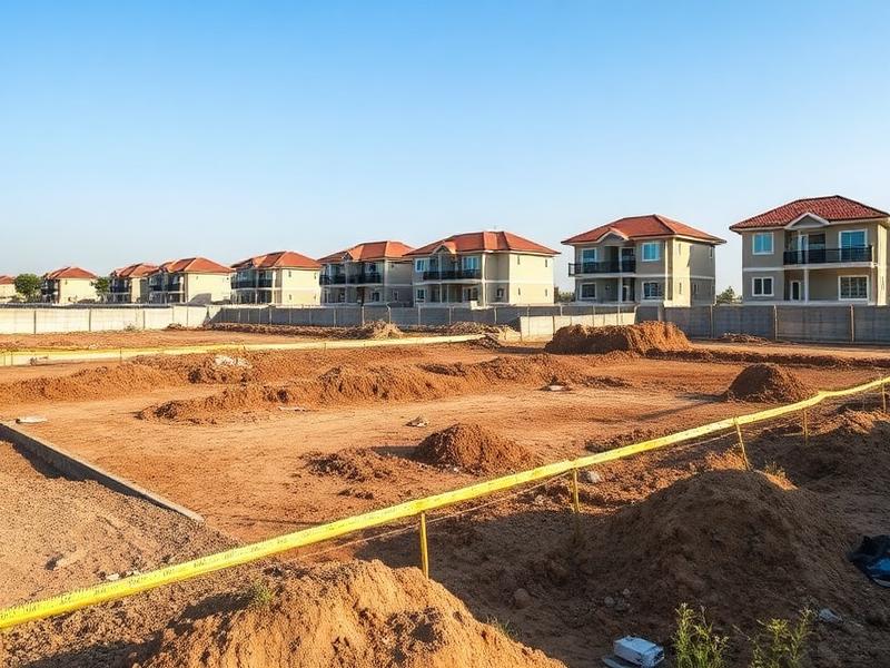 Development site progress
